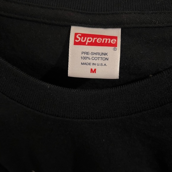 Supreme Black Short Sleeve Tee with Iconic Bandana Logo - NWOT - Picture 4 of 4
